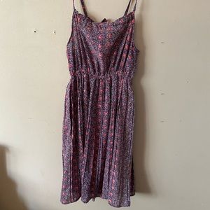vintage floral adjustable dress small / medium